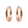 Bronzallure Electroformed Twisted Oval Hoop WSBZ02044.R