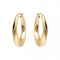 Bronzallure Electroformed Twisted Oval Hoop WSBZ02044Y.Y