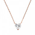 Bronzallure Heart Shape Gemstone Pendant Wit WSBZ02096.W