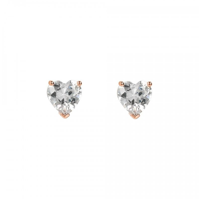 Bronzallure Heart 8Mm Gemstone Earrings WSBZ02113.W