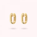 Bronzallure Golden Oval Hoop Earrings WSBZ02146Y.YG