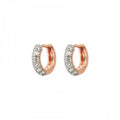 Bronzallure Little Hoop Huggies With Cz WSBZ02159.WHITE