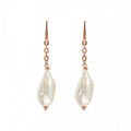 Bronzallure Pendant Earrings With Baroque Pe WSBZ02176.WPRL