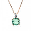 Bronzallure Necklace W Cushion Ron Cut Nanog WSBZ02180.GREEN