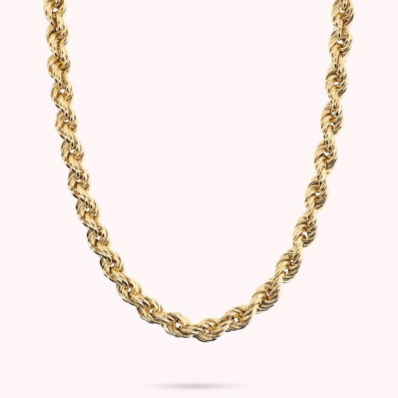 Bronzallure Golden Necklace With Rope Chain WSBZ02186Y.YG