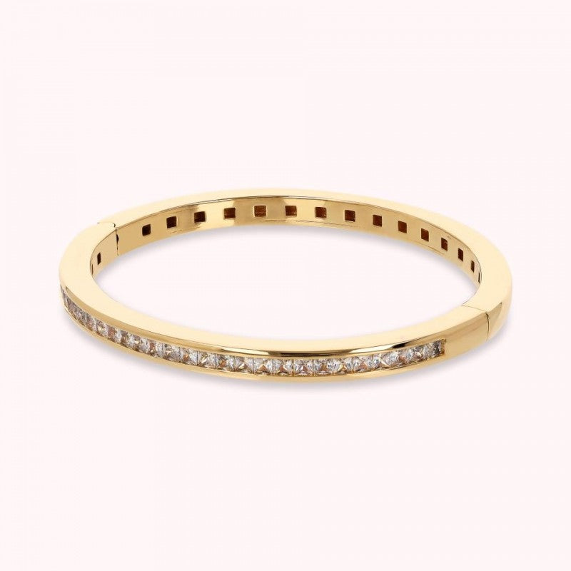 Bronzallure Golden Oval Rigid Bracelet With WSBZ02266Y.WR