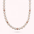 Bronzallure Perl Necklace With Cz Roundel WSBZ02273.WPRL