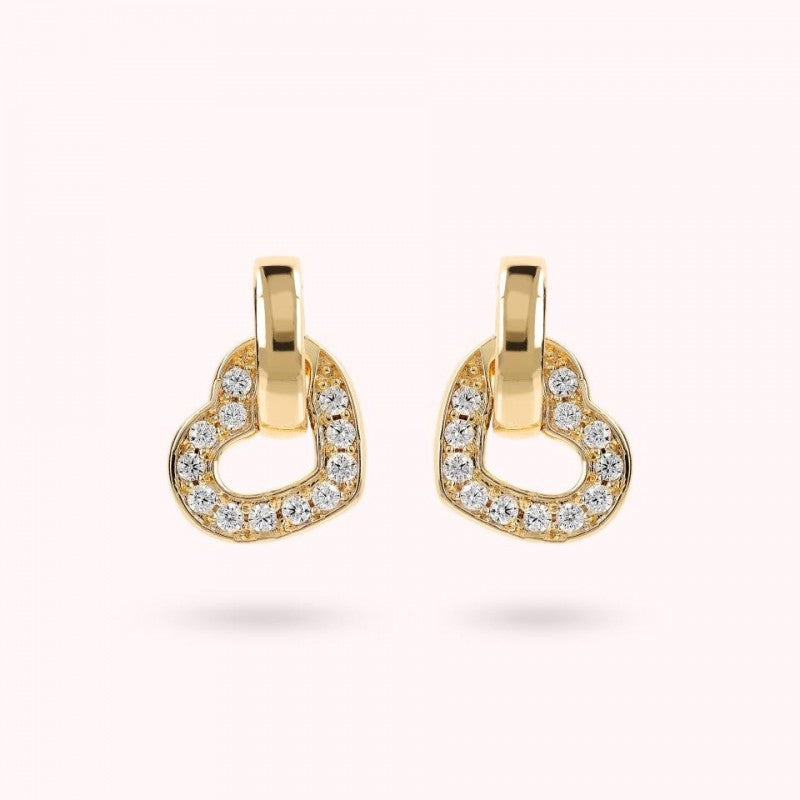 Bronzallure Golden Cz Ring Top For Valentine WSBZ02299Y.YG