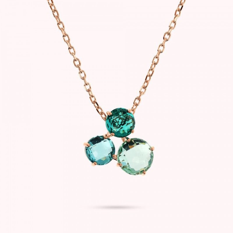 Bronzallure Pendant With Faceted Stone Mosai WSBZ02319.GA-PA