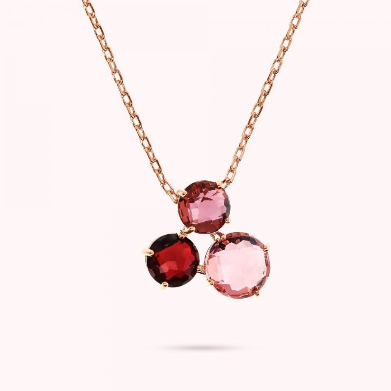 Bronzallure Pendant With Faceted Stone Mosai WSBZ02319.MO-RU