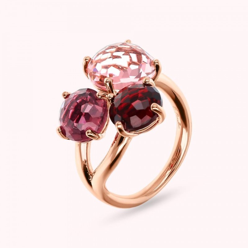 Bronzallure Ring With Faceted Stone Mosaic C WSBZ02320.MO-RU-20