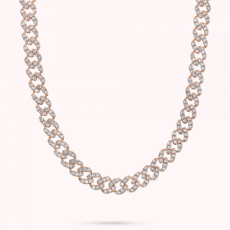 Bronzallure Curb Link With Cz Rainbow Neckla WSBZ02326.WHI-450