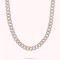 Bronzallure Curb Link With Cz Rainbow Neckla WSBZ02326.WHI-450