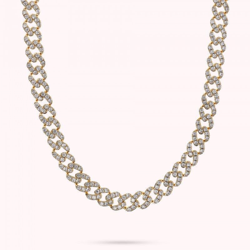 Bronzallure Golden Curb Link With Cz Rainbow WSBZ02326Y.WHI-450