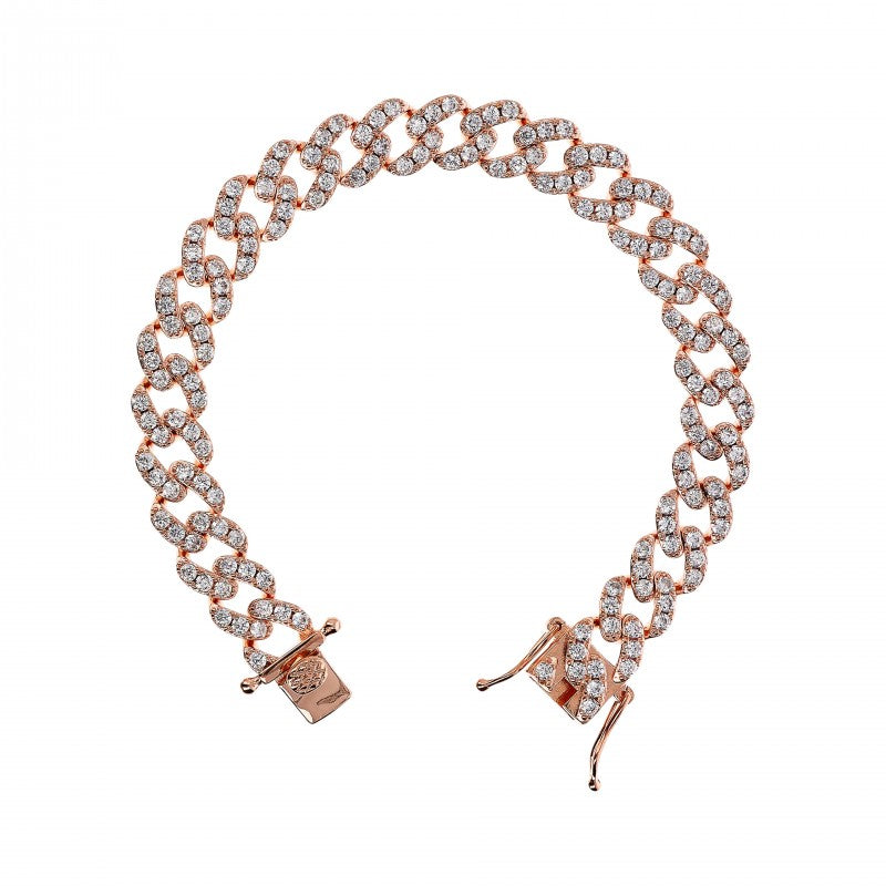 Bronzallure Square Bracelet Grumetta W Cubic WSBZ02327.WHI-180