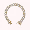 Bronzallure Golden Curb Link With Cz Rainbow WSBZ02327Y.WHI-170