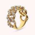 Bronzallure Golden Curb Link With Cz Rainbow WSBZ02329Y.WHI-CZ-16