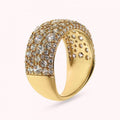 Bronzallure Golden Ring With Pave Surface An WSBZ02331Y.LE-WH-14