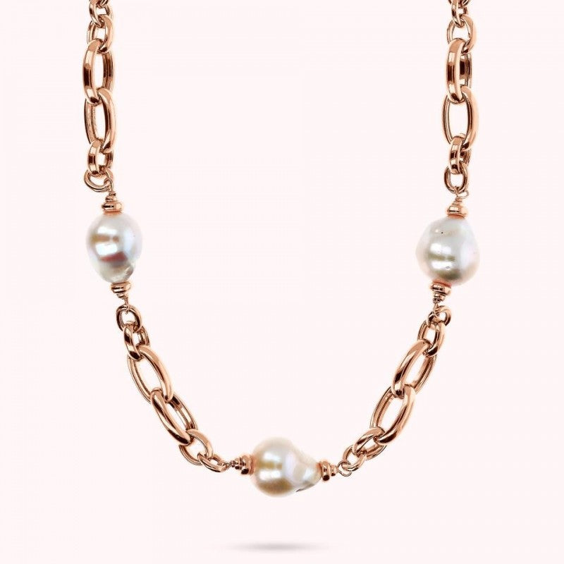 Bronzallure Pearl Bracelet With Link WSBZ02383.WPRL