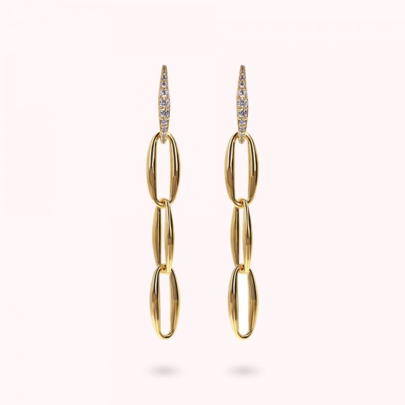 Bronzallure Golden Cz Earrings WSBZ02387Y.WR