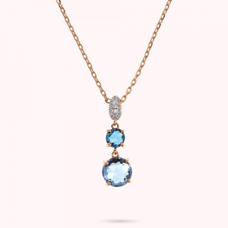 Bronzallure Pave Pendant With Chain And Ston WSBZ02394.SP