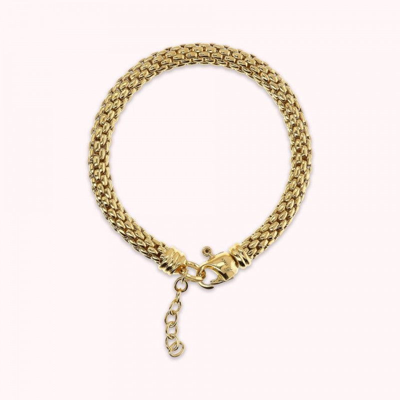 Bronzallure Golden Popcorn Round Polished Br WSBZ02395Y.YG