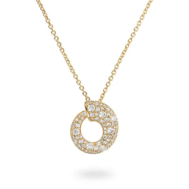 Bronzallure Golden Pave Necklace WSBZ02443Y.WR