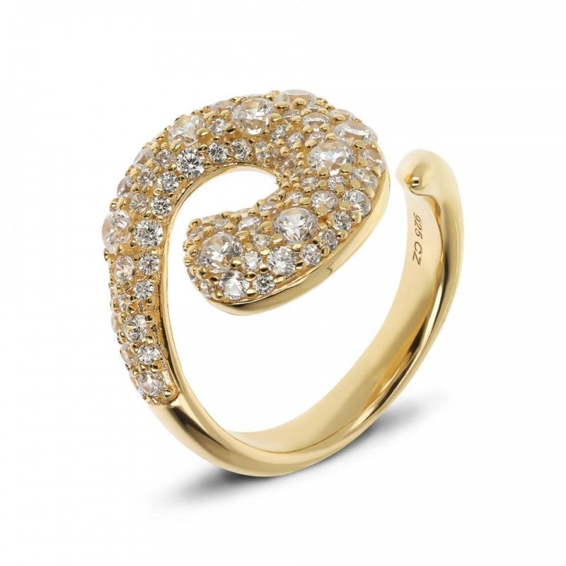 Bronzallure Golden Pave Ring WSBZ02445Y.WR-18