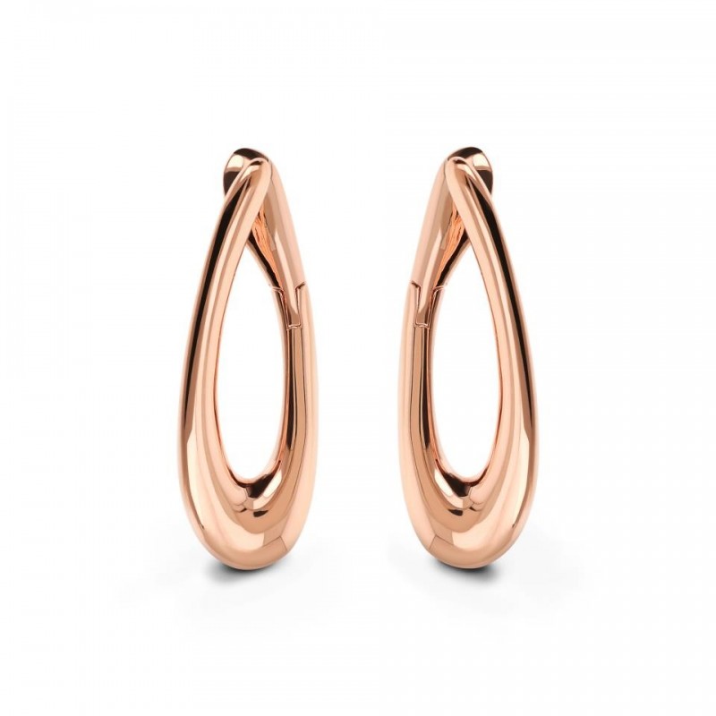 Bronzallure Polished Huggies Earrings WSBZ02454.R