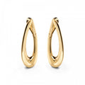 Bronzallure Golden Polished Huggies Earrings WSBZ02454Y.YG