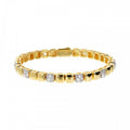 Bronzallure Golden Mixed Pave Bracelet WSBZ02460Y.WR