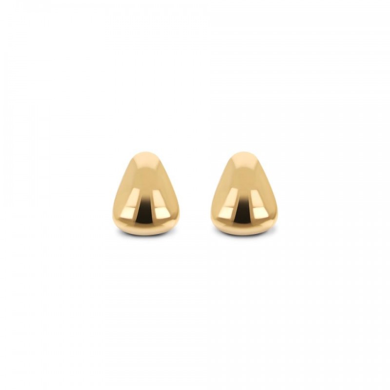 Bronzallure Golden Polished Huggies Earrings WSBZ02467Y.YG