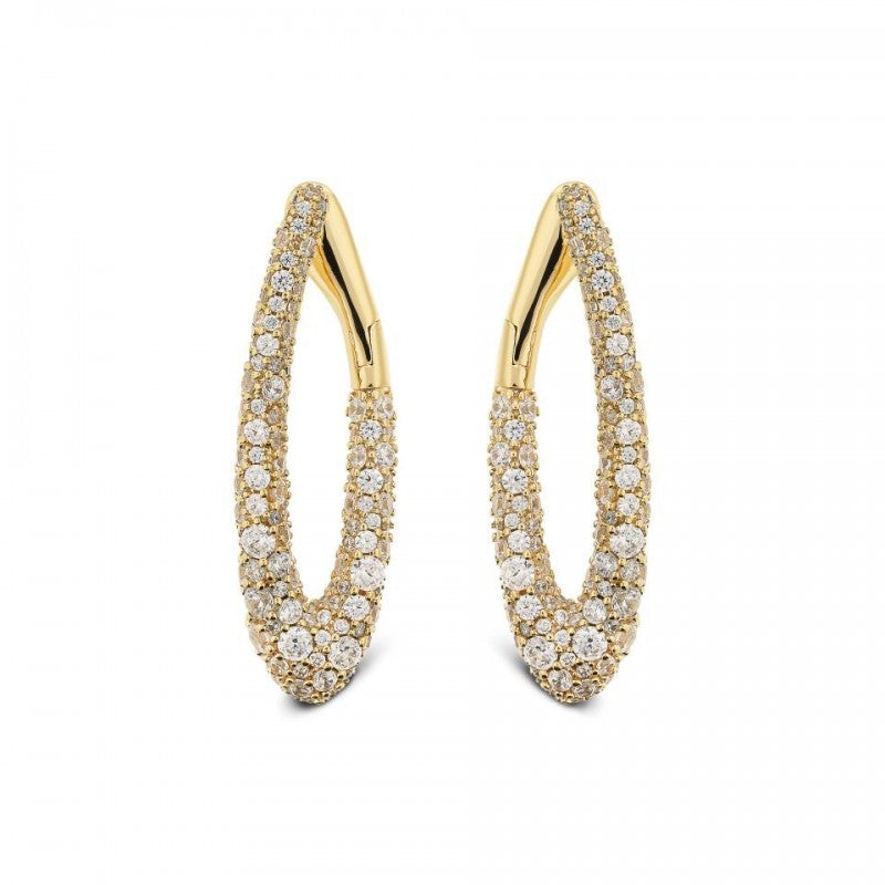 Bronzallure Golden Pave Earrings WSBZ02478Y.WR