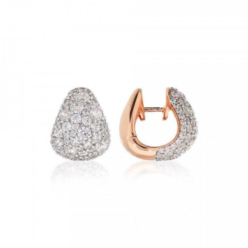 Bronzallure Pave Huggies Earrings WSBZ02479.WR