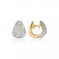 Bronzallure Golden Pave Huggies Earrings WSBZ02479Y.WR