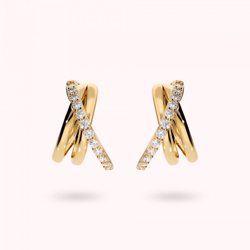 Bronzallure Cz Loop Earrings WSBZ02490Y.WR