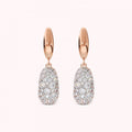 Bronzallure Polished Huggies Earrings W Dang WSBZ02509.WR