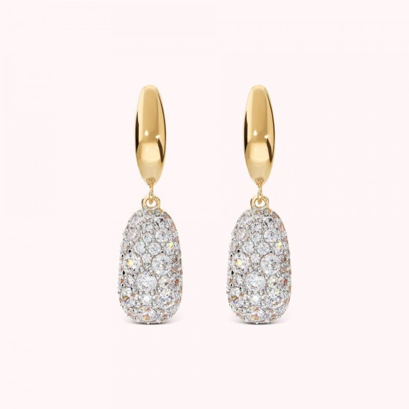 Bronzallure Polished Huggies Earrings W Dang WSBZ02509Y.WR