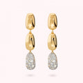 Bronzallure Pave Alternated Earrings WSBZ02513Y.WR