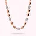 Bronzallure Pave And Metal Alterned Necklace WSBZ02515.WR
