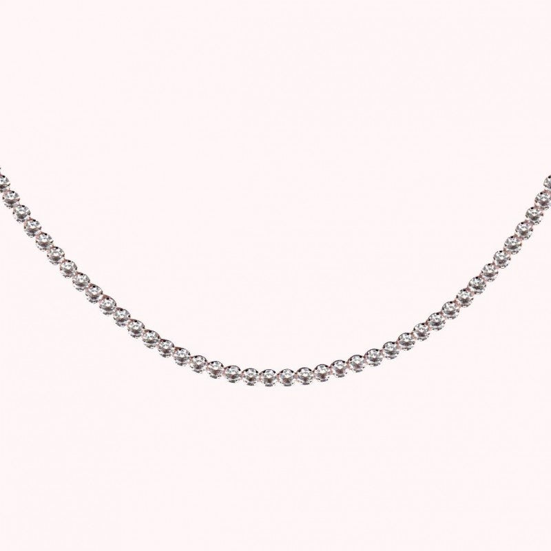 Bronzallure Tennis Necklace 3 Mm Stone WSBZ02534.WR-450