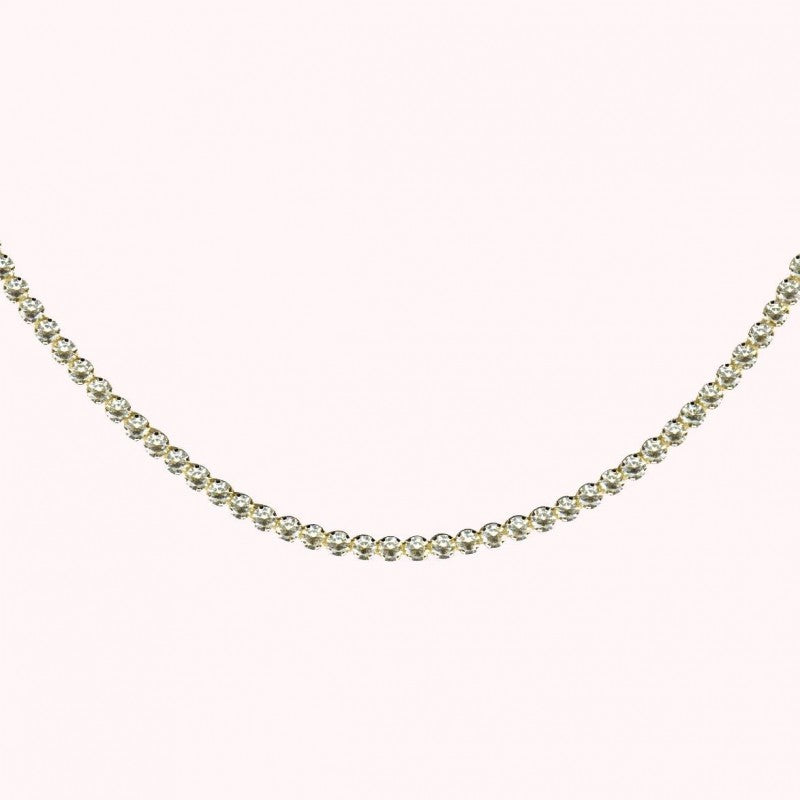 Bronzallure Tennis Necklace 3 Mm Stone WSBZ02534Y.WR-450