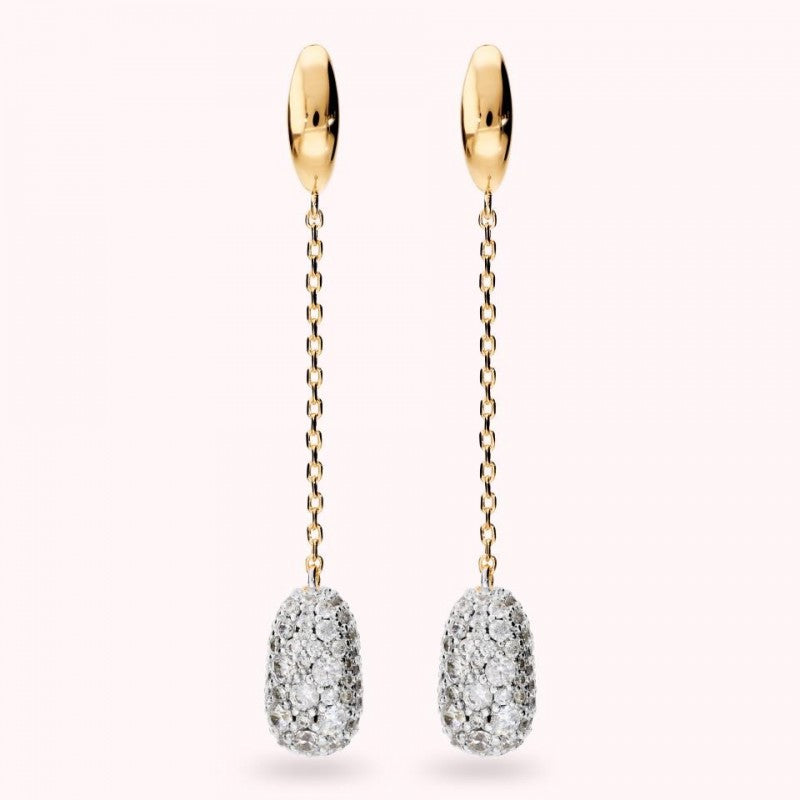 Bronzallure Long Dangling Mixed Pave Earring WSBZ02537Y.WR