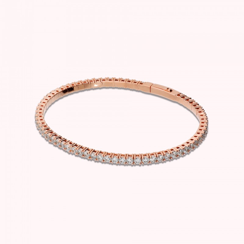 Bronzallure Bangle Tennis Elastic With Cz WSBZ02558.WR