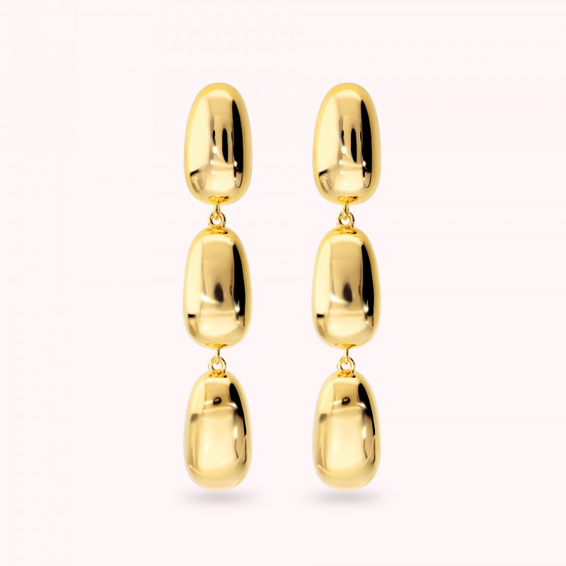 Bronzallure Long Dangling Polished Earrings WSBZ02564Y.YG