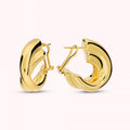 Bronzallure Polished Electroformed Crossed E WSBZ02592Y.YG