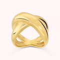 Bronzallure X Ring Yellow Gold Size 12 WSBZ02606Y.YG-12
