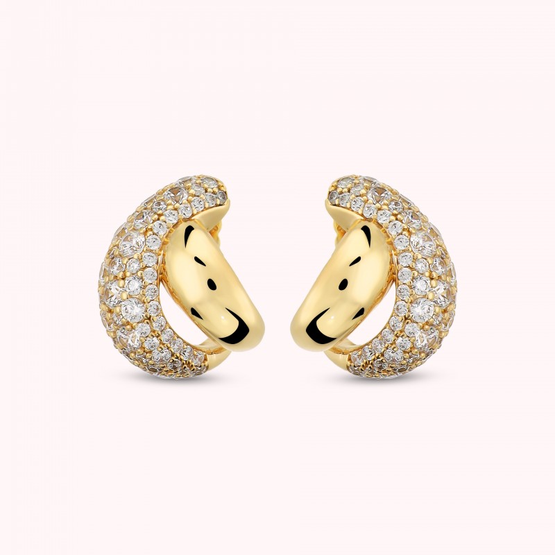 Bronzallure Golden Mixed Pave And Polished M WSBZ02615Y.WR