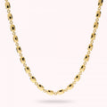 Bronzallure Polished Necklace With Rectangul WSBZ02637Y.YG-41