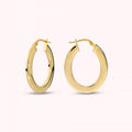 Bronzallure Earrings With Oval Flat Buckle Y WSBZ02653Y.YG